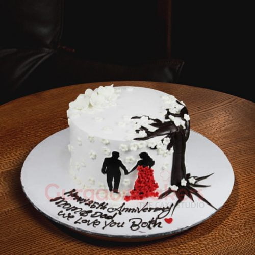 Same Day Delivery Of Romantic Anniversary Cakes In Gurgaon Gurgaon Bakers