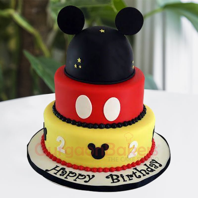 3 tier mickey mouse cake