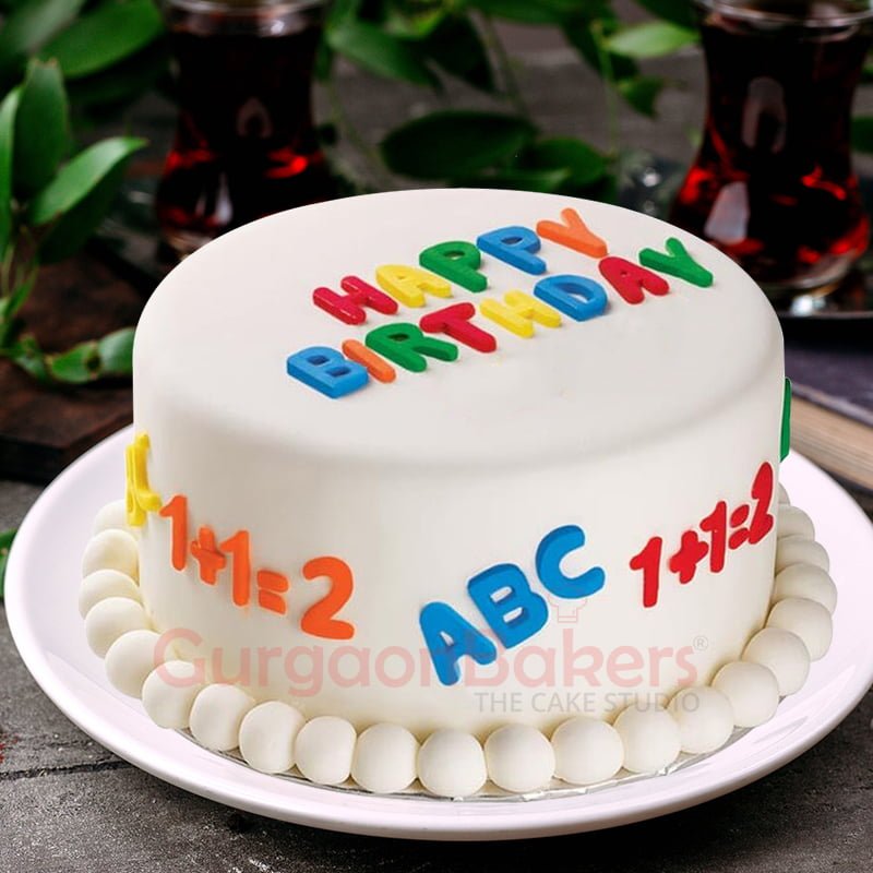 abc and 123 online cakes
