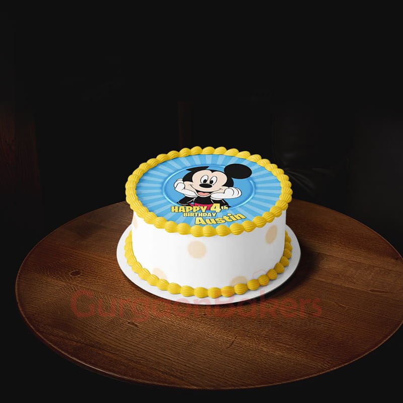 adorable mickey mouse cake