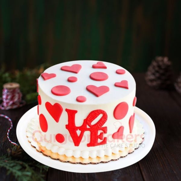 anniversary cake with love