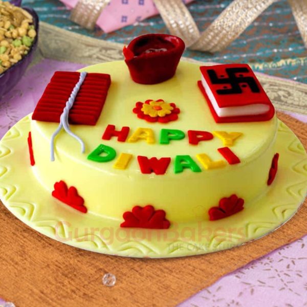 auspicious diwali cake