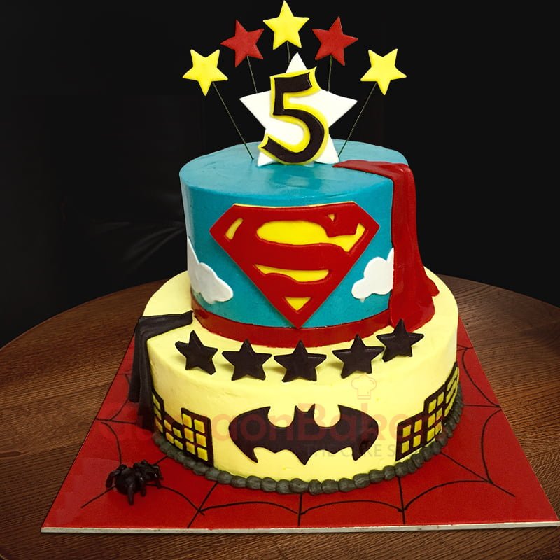 batman vs superman cake