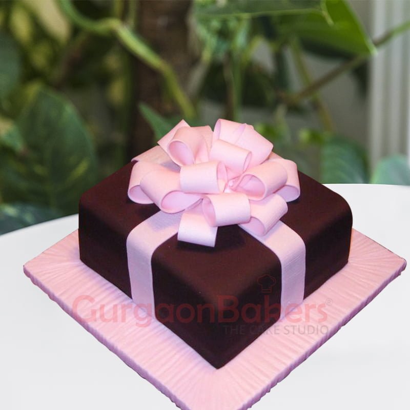 Square Shape Double Chocolate Cake – Delicious Live Bakery