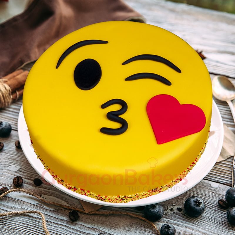 cheery smiley cake