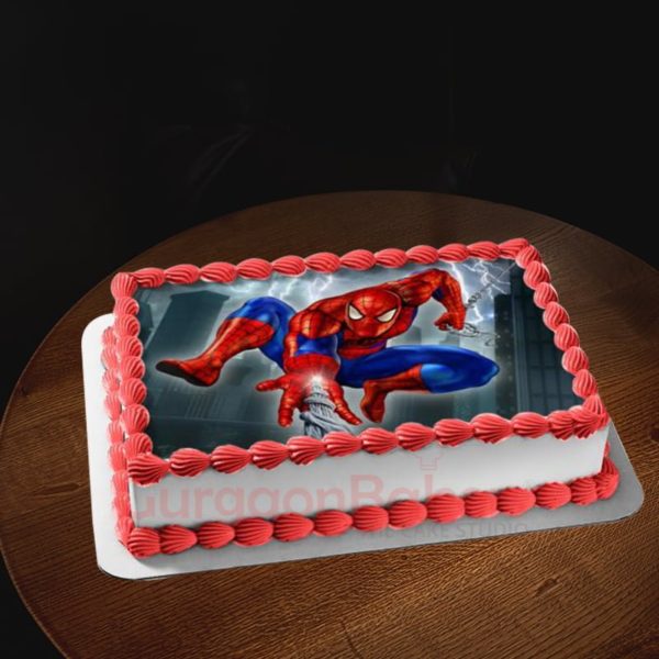 classic spiderman cake