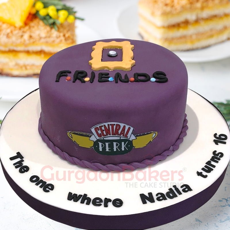 f.r.i.e.n.d.s cake