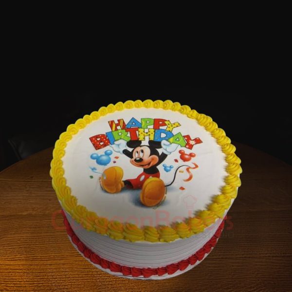 happy birthday mickey cake