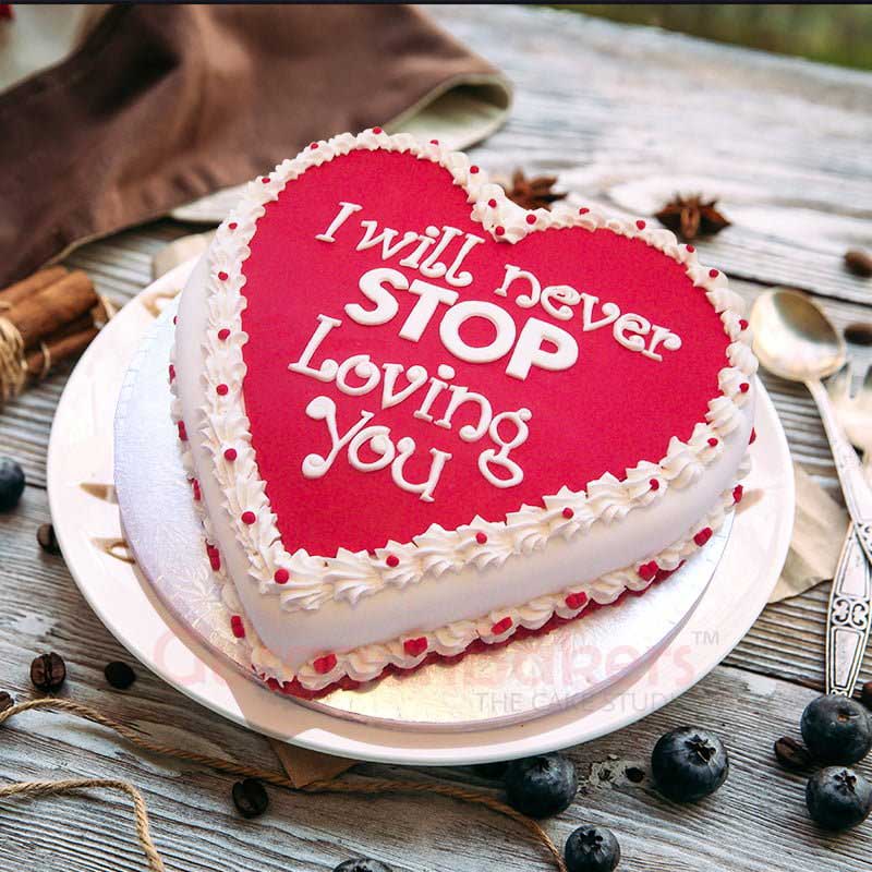 love never ends cake