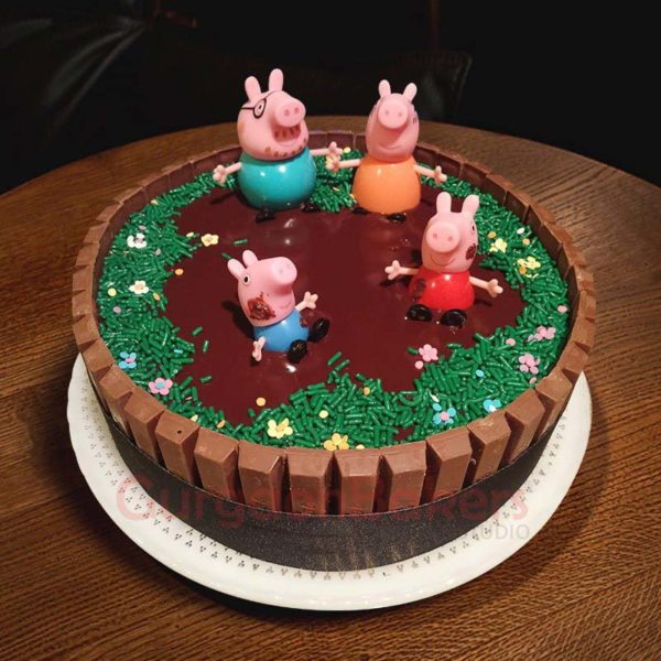 peppa and georgie pig celebration cake