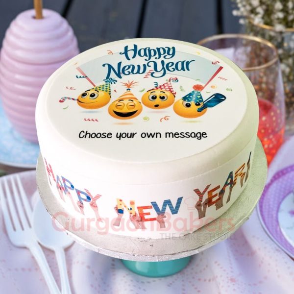 premium photo cake for new year