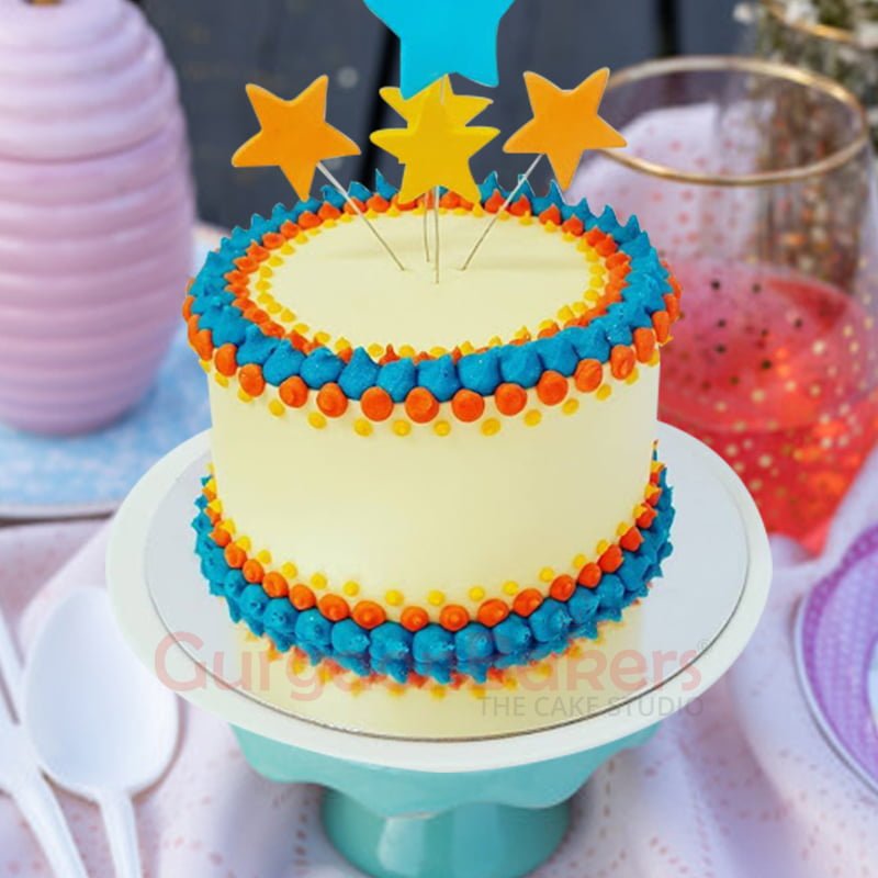 stars in the sky birthday cake