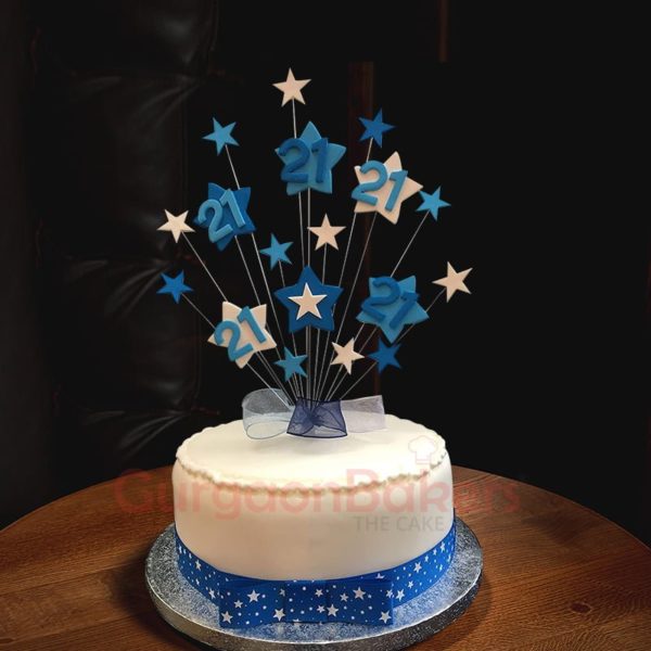 stars perfect birthday cake