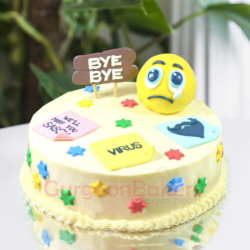 teary bye bye cake