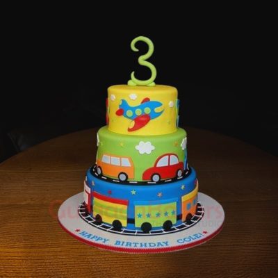 transport cake for toddlers