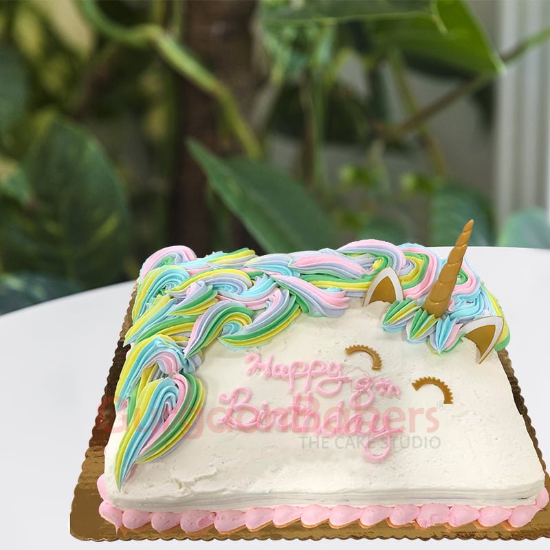 Flat Unicorn Cake Flat Unicorn Cake