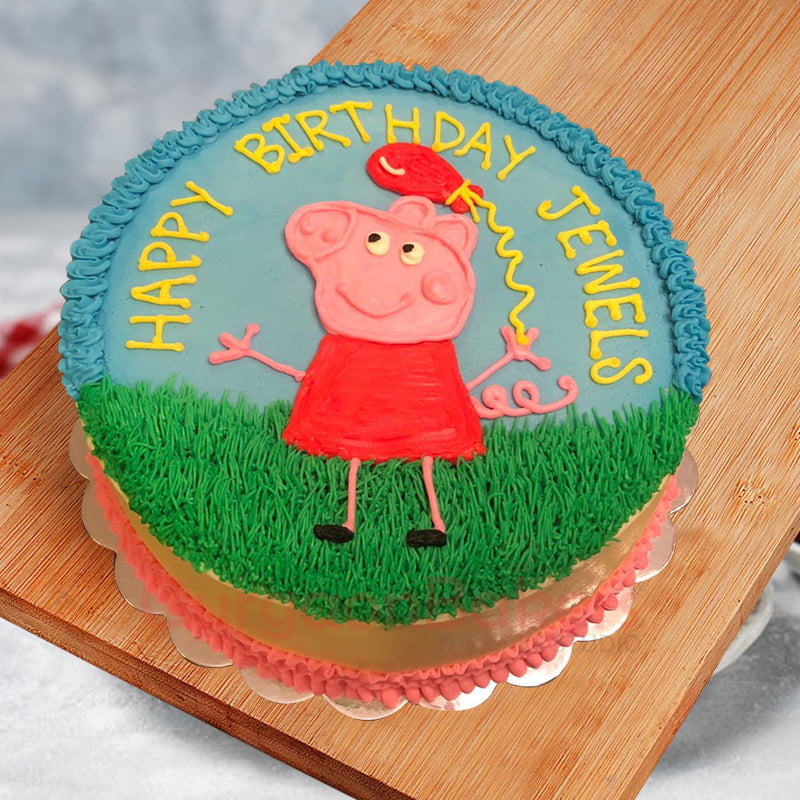 Peppa Pig Cake ~ Full Scoops - A food blog with easy,simple & tasty recipes!