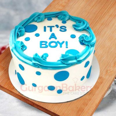 welcome baby boy cake