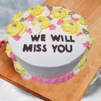 we will miss you farewell cake