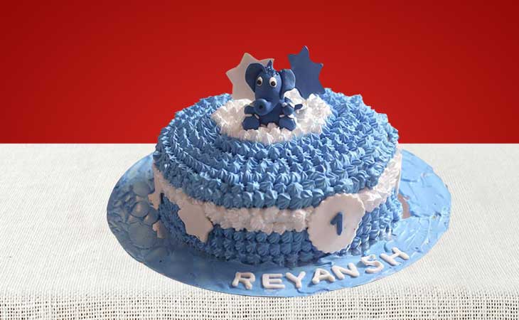 Buy Baby Boy Birthday Cake & Cute Baby Cakes For Girl | OUAC