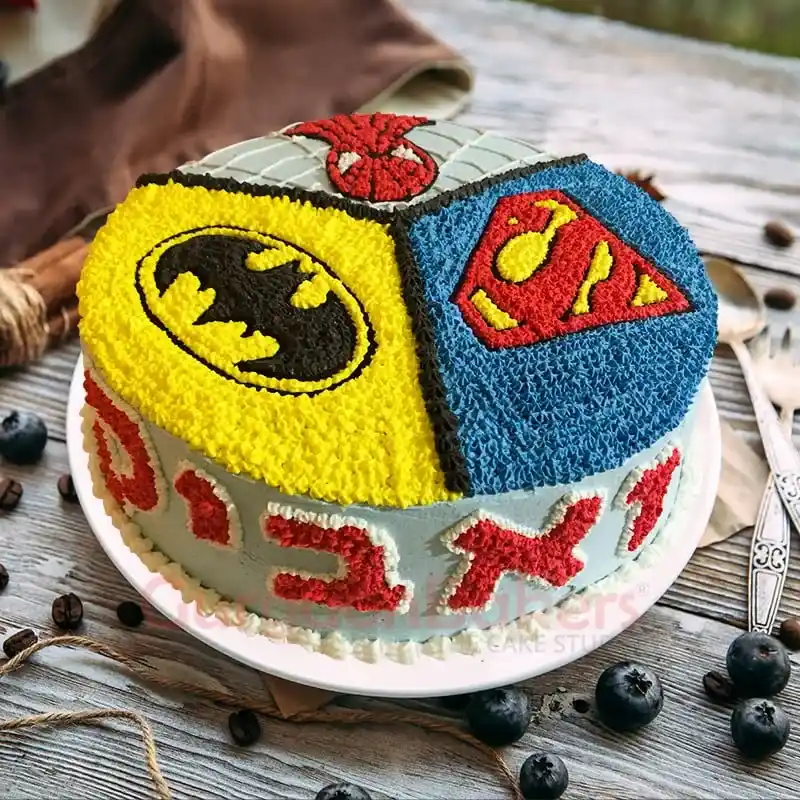 3 in 1 superhero cake 11zon