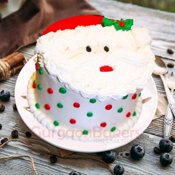 send cute santa christmas cake to gurgaon