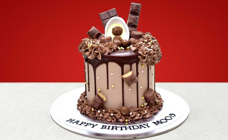 Ferrero Rocher Chocolate Drip Cake – My Baker