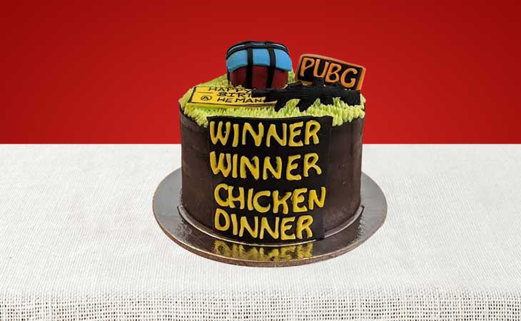 PUBG Birthday Cake Half Kg : Gift/Send QFilter Gifts Online HD1108859  |IGP.com