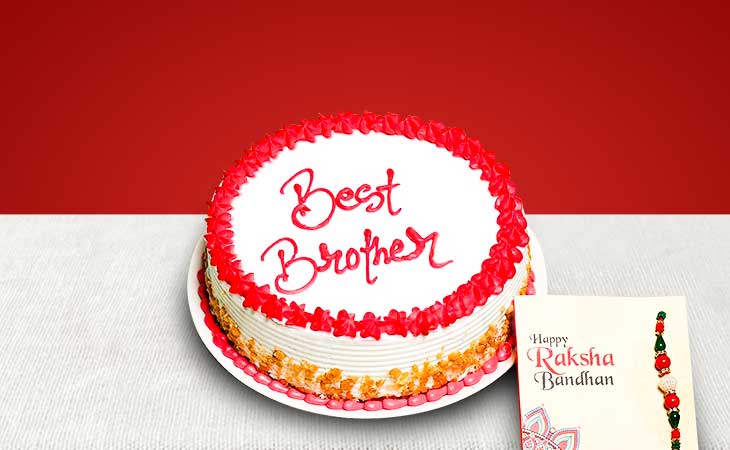 M258) Shubh Rakhi Soft Round Cake (Half Kg). – Tricity 24