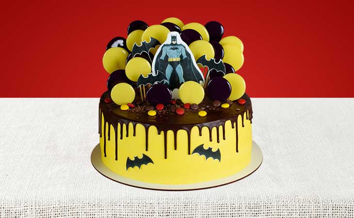 Super Hero Logo Theme Fondant cake - Dough and Cream