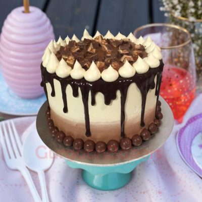 Chocolate Vanilla Ombre Cake