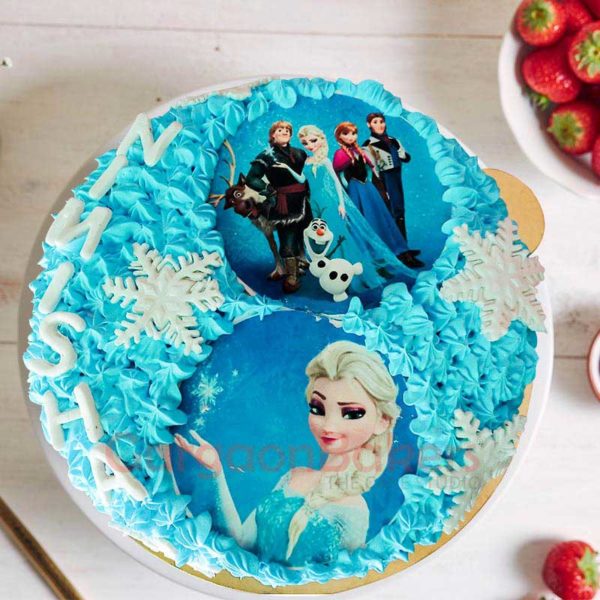 Frozen Characters Cake