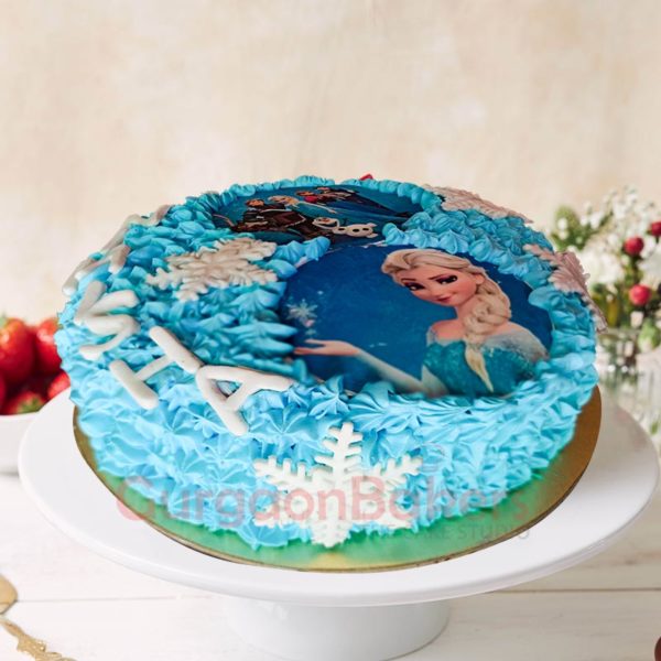 Frozen Characters Cake