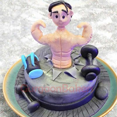 Gym Man Cake