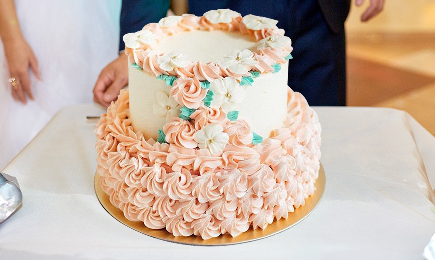 flower cake combos as a wedding gift