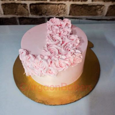 Swirly Pink Pastel Cake