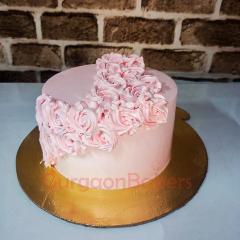 Swirly Pink Pastel Cake