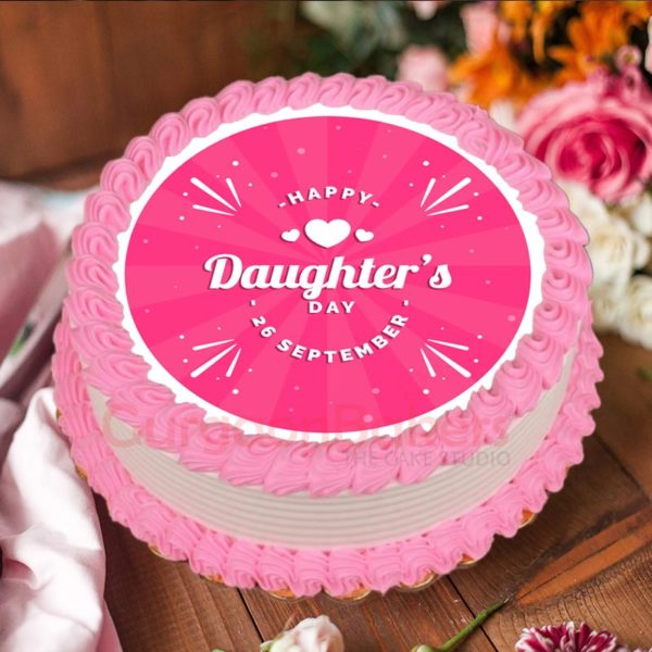 Daughter's Day photo cake