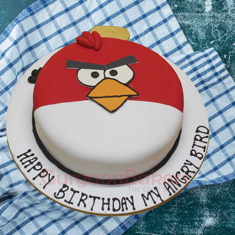 My Cute Angry Bird Cake top