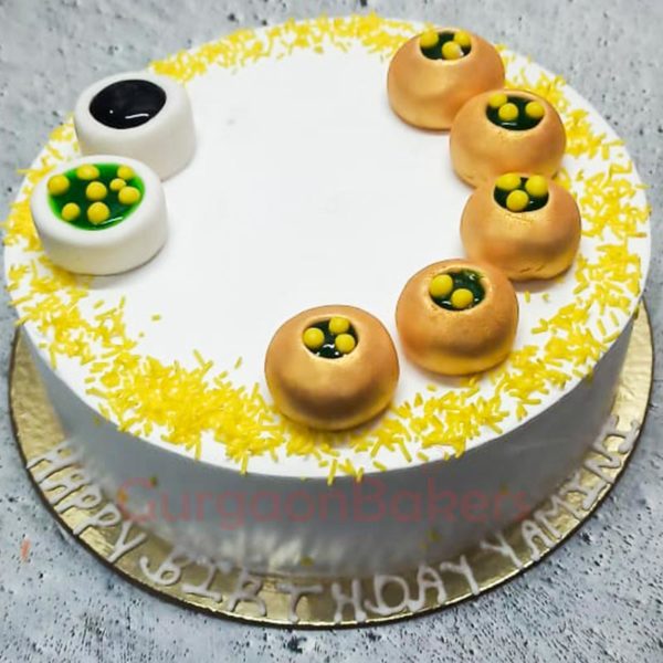 Lip-smacking Pani Puri Cake Front