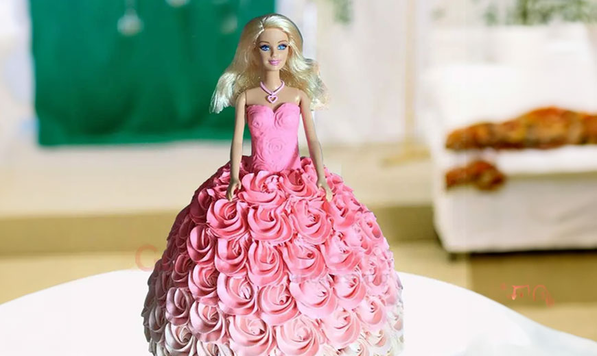 Pinkish Barbie Cake – Creme Castle-sgquangbinhtourist.com.vn