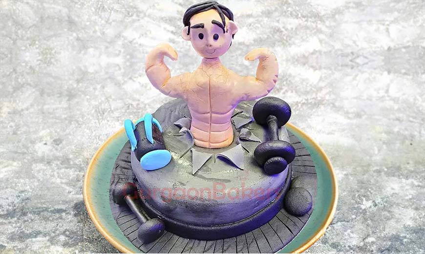 4. Gym Man Cake