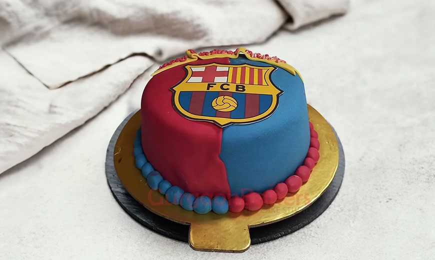 Soccer Cake Fc Barcelona - CakeCentral.com