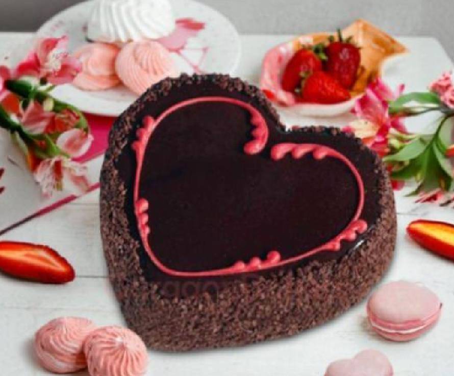 chocolate-heart-cake