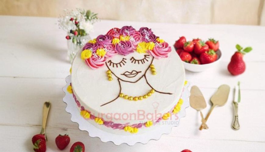 Floral Damsel Cake