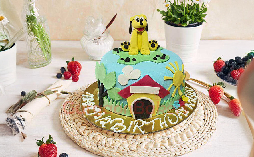 Edible Storytelling: How Custom Cakes Become Memory Keepers adorable-puppy-house-cake
