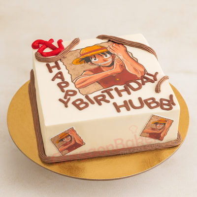Adventure Awaits Birthday Cake with animated character decoration