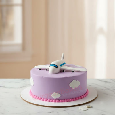 Custom farewell cake with airplane design from Gurgaon Bakers