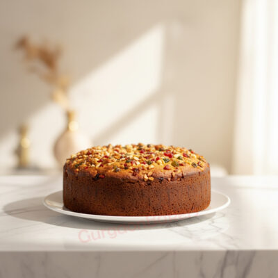 Nutty Delight Healthy Cake with nuts and dried fruits