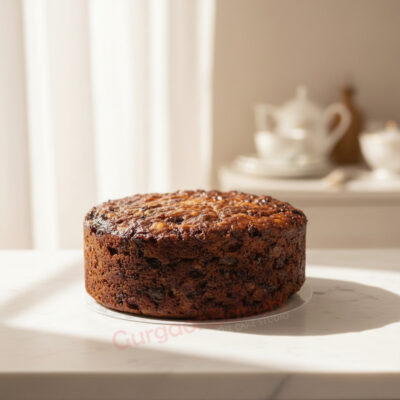 Sugar-free healthy cake with a rich texture
